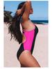European & American Backless Ruched High-Waist One-Piece Swimsuit for Women - 2023 New Fashion Conservative Style