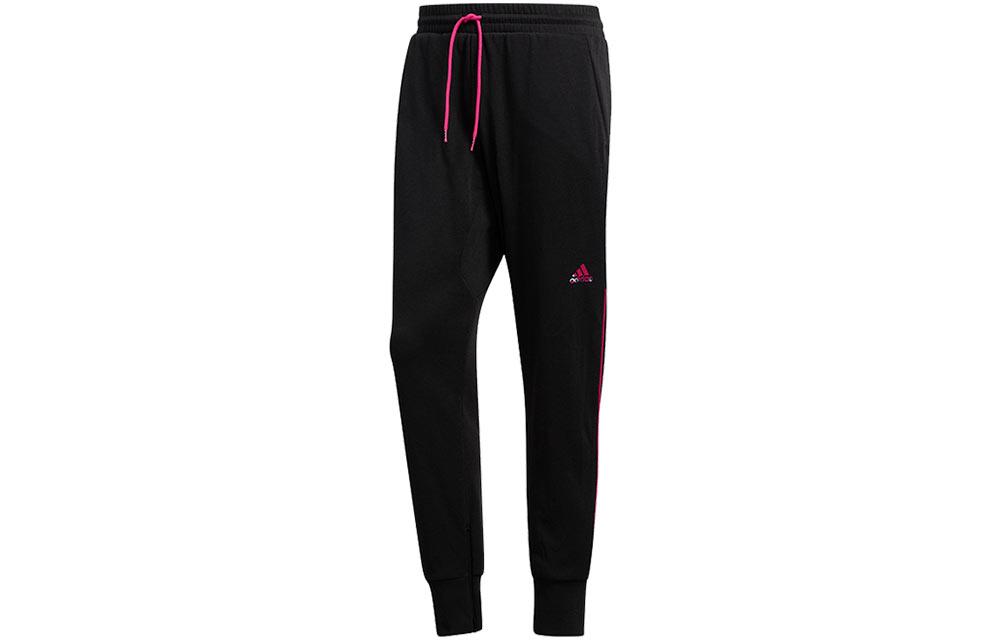 Мужские вязаные спортивные штаны Adidas Черные Умеренно прямые Штаны FM0021 S