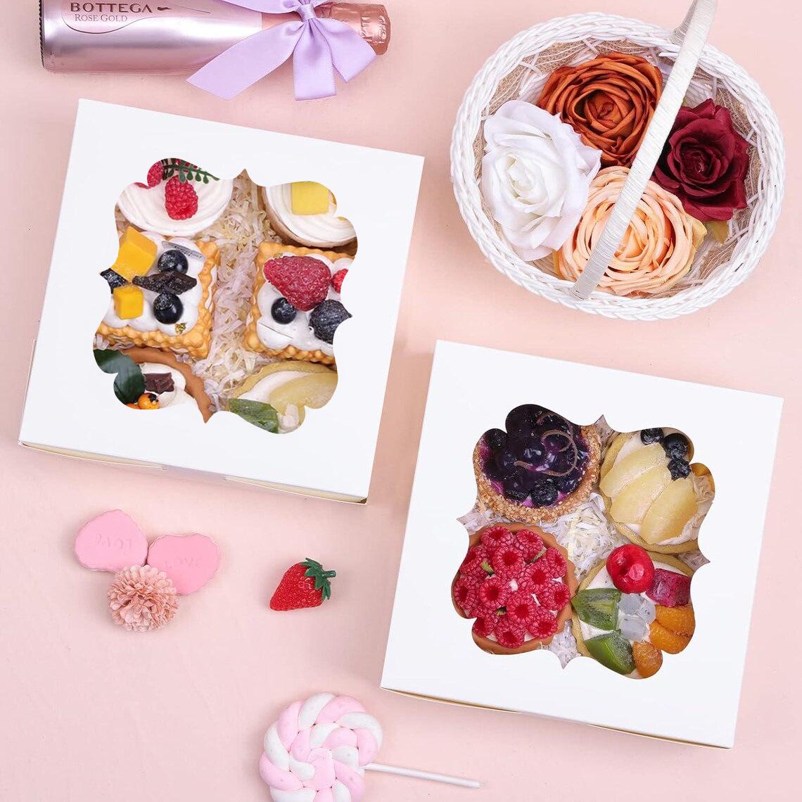 Transparent Square Chocolate Biscuit & Birthday Cake Packaging Box