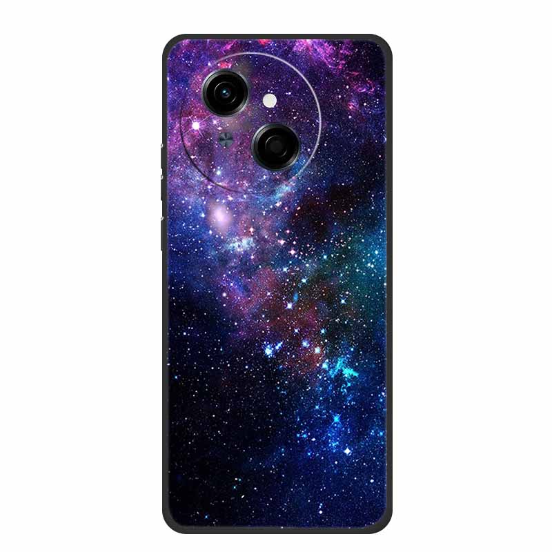 For Tecno Spark 40C Phone Case 6.67" Fashion Photos Black Silicone Soft TPU Case For Tecno Spark 40C Back Cover Cases 40 C Coque