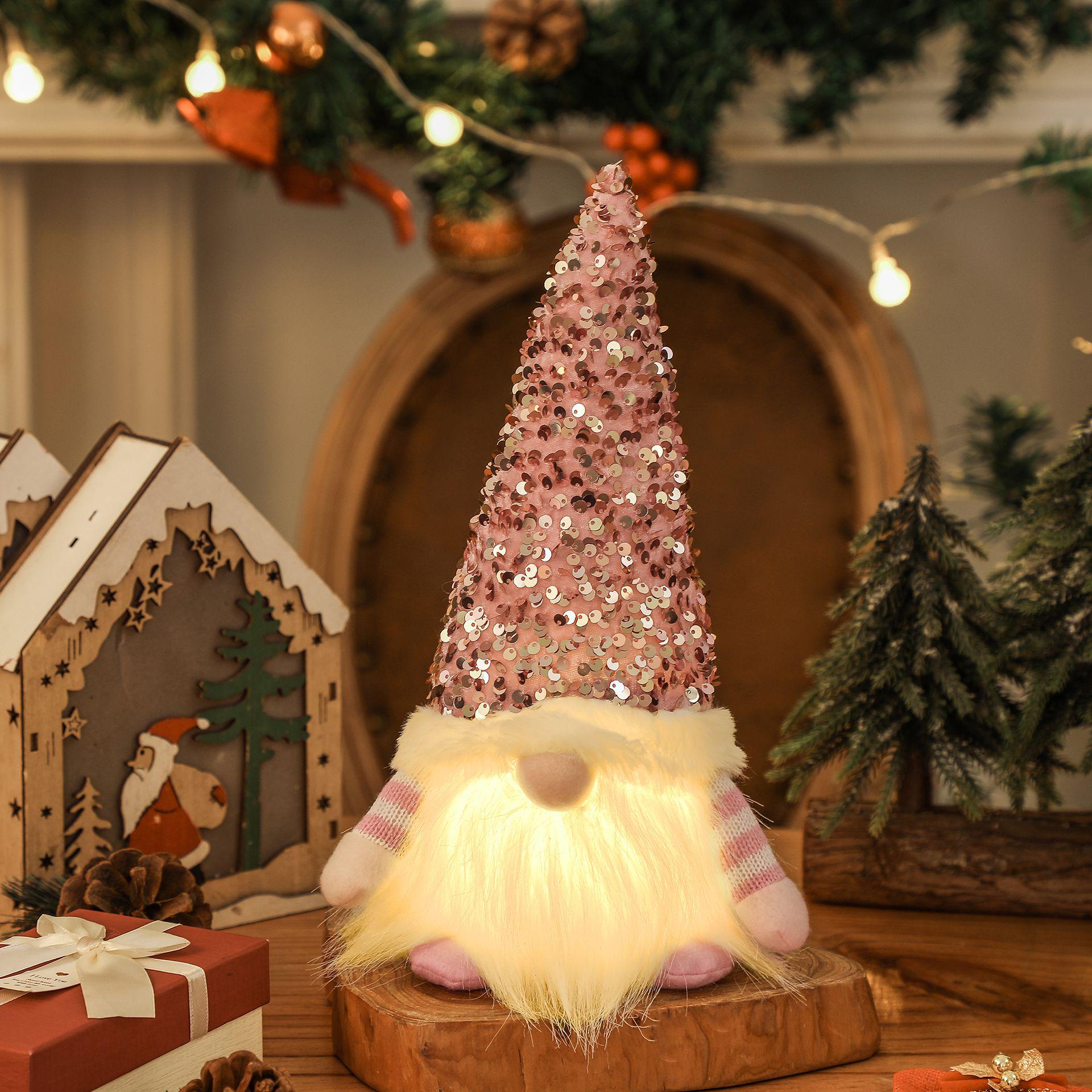 Rudolph Luminous Faceless Doll with Lights - Christmas & Valentine s Day Decoration