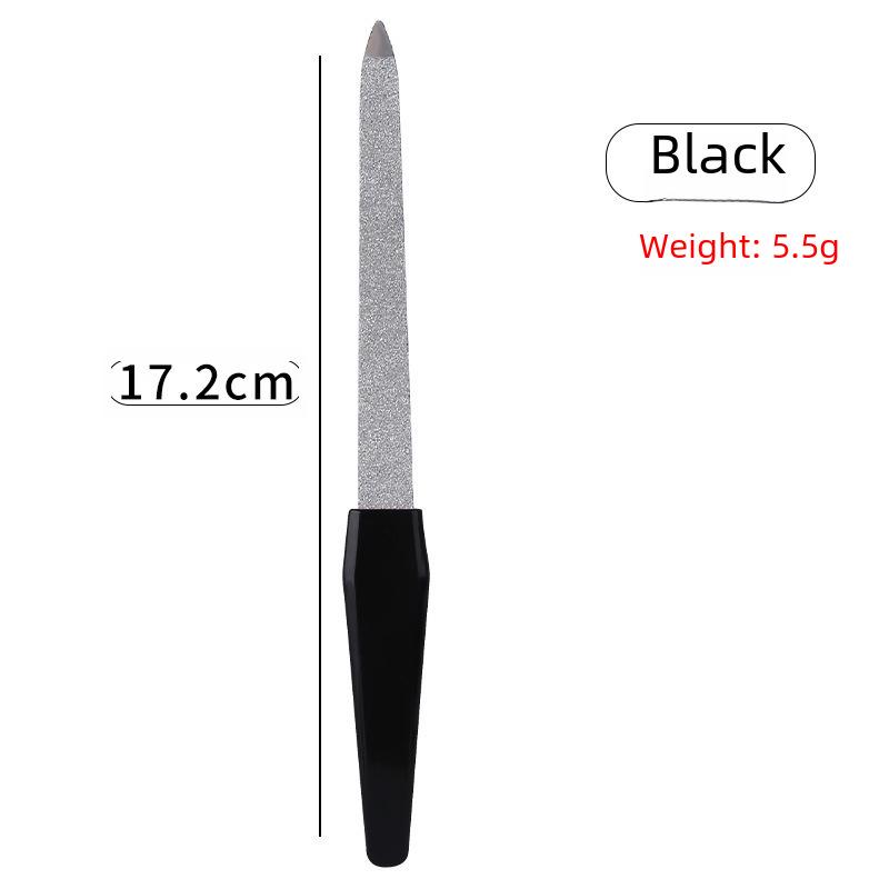 Stainless Steel Nail File & Dead Skin Fork Dual-Head Multi-Purpose Manicure Tool