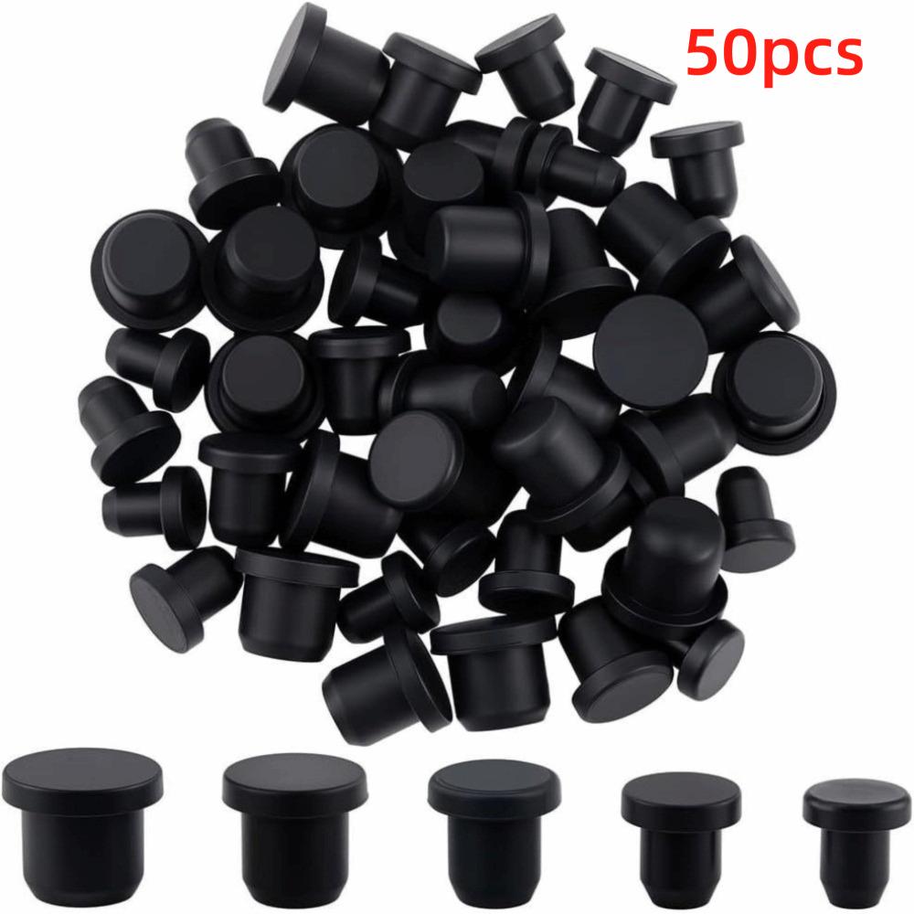 50PCS 5 Sizes Rubber Hole Plug Waterproof Multifunctional Silicone Plugs Replacement Bottle Mouth Plug