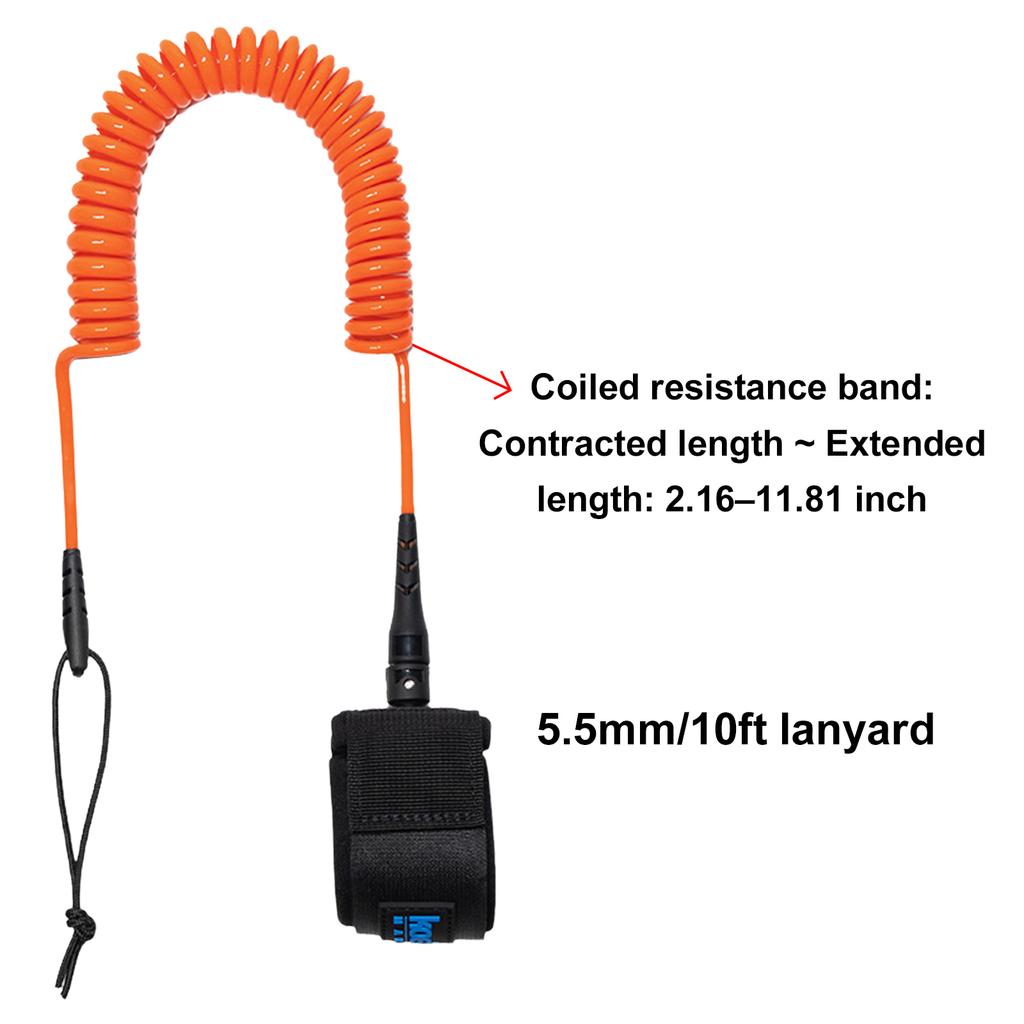 Sup Board Foot Leg Rope 5.5mm Thick Practical Surfing Stand UP Paddle Board Ankle Leash Elastic Surfboard Safety Foot Rope