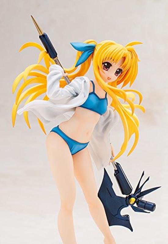 Magical Girl Lyrical Nanoha The MOVIE 2nd A's Fate Testarossa Swimsuit Hoodie Style 1/8 Scale PVC Pre-Painted Complete Figure