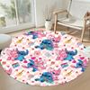 Stitch Round Office Rug Design for Decorate room Entryway Living Rooms Outdoor Antislip Round Carpet Anime Office Decor