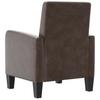 Armchair Brown Faux Leather