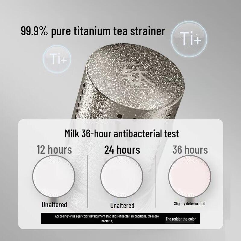 TOMIC 1.5L Pure Titanium Thermal Airpot with Tea Infuser