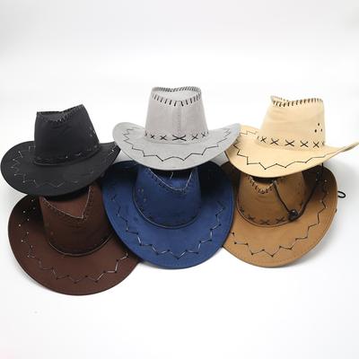 Hat Summer Sun Protection Travel Eaves Men Bucket Hat Sun Hat Outdoor Beach Sun Hat Western Cowboy