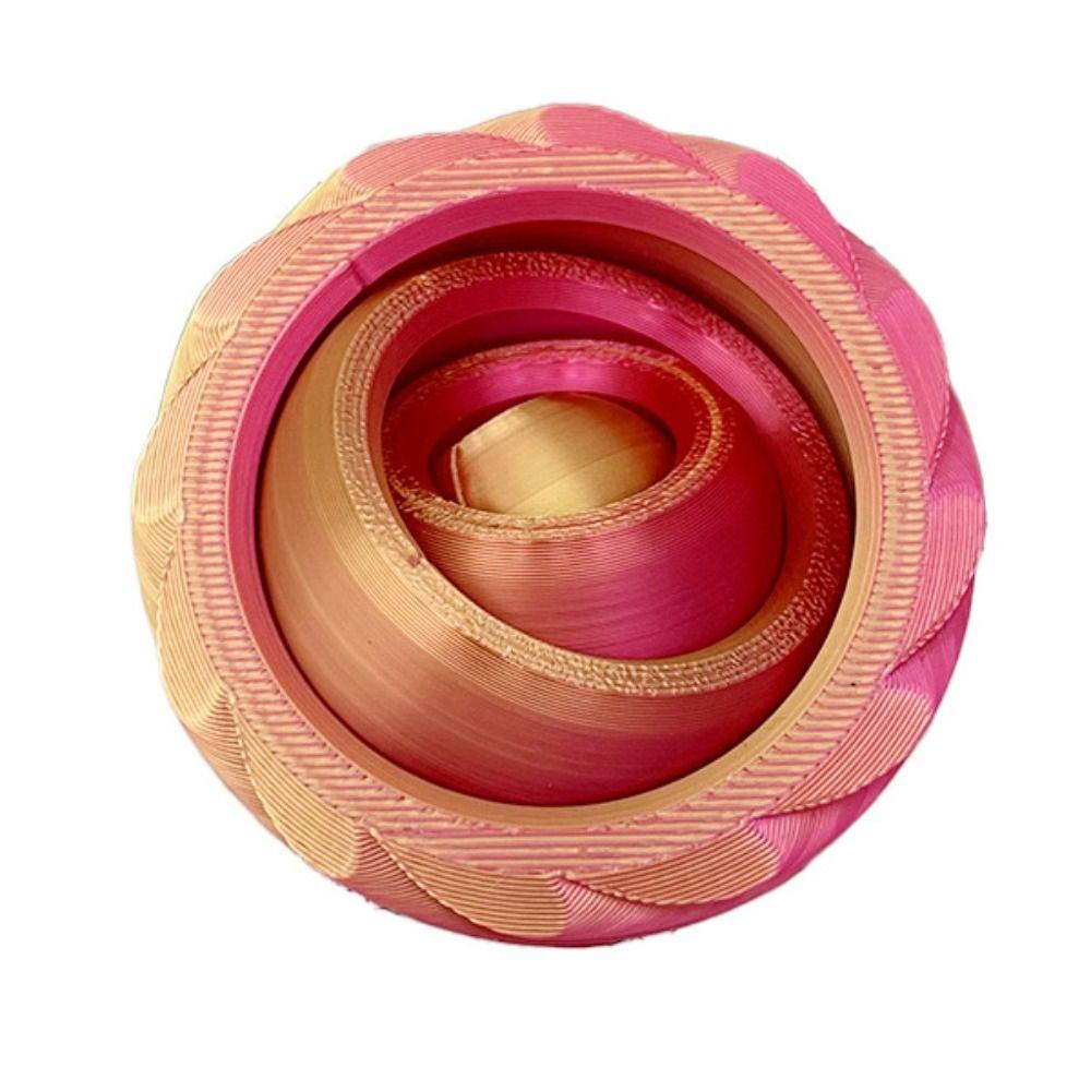 Fidget Toys 3D Printed Rotating Ball Toy Plastic O-Shaped Finger Gyroscope  Anxiety Relief