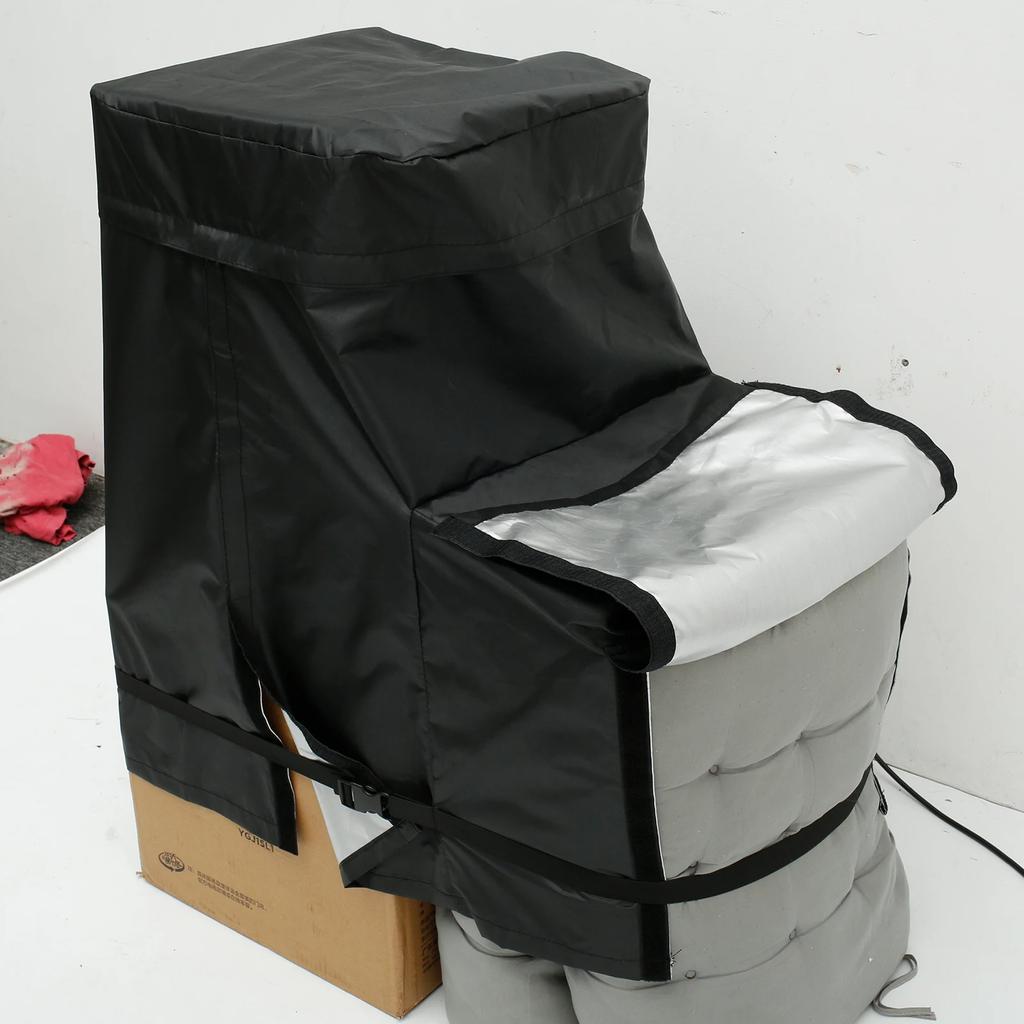 Pool Pump Cover Waterproof Silver Lining Lid Practical Pool Pump Cover Tightly Strapped Pool Pump Cover For 4-16inch Filter Pump
