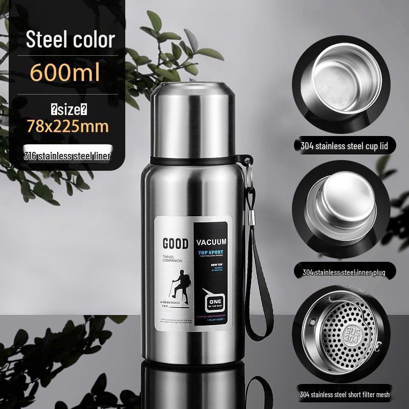 Кружка-термос портативная Haofeng из нержавеющей стали 316 с вакуумной изоляцией