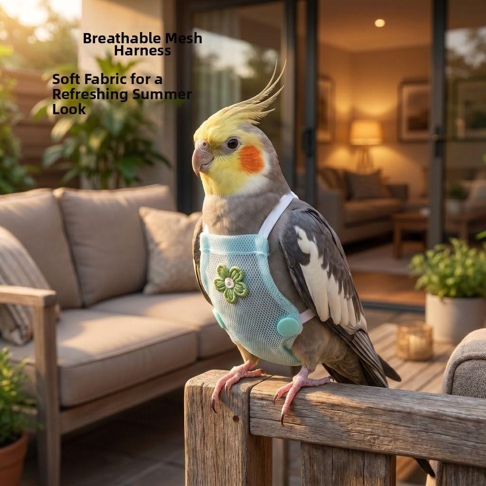 Soft Breathable Parrot Diaper Adjustable Pet Bird Nappy Suit Parrot Flight Suit  Pet Accessories