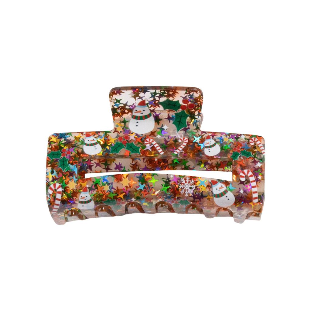 Spinka do włosów z poroża Duży klips do włosów Modna świąteczna ozdoba Chwytak Świąteczne spinki Narzędzie do stylizacji włosów Ozdoby