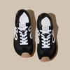 Genuine Leather Sports and Leisure Women's Shoes 2025 New Asymmetrical Large Toe Toe Lace-up Casual Style Forrest Gump Training Shoes Women