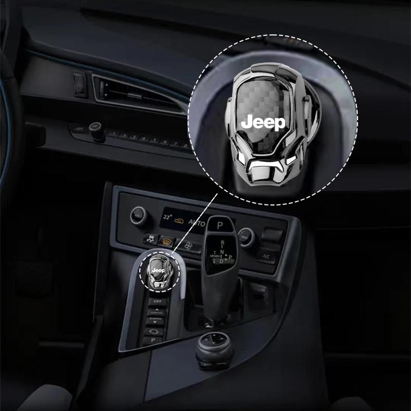 1 Stück Auto Ein-Klick Startknöpfe Schutzabdeckung Dekoration für Jeep Compass Gladiator Grand Cherokee Zubehör Renegade Wrangler