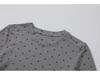 Polka Dot Long-Sleeve Round-Neck Women's Slim Fit Casual Top for Autumn/Winter.
