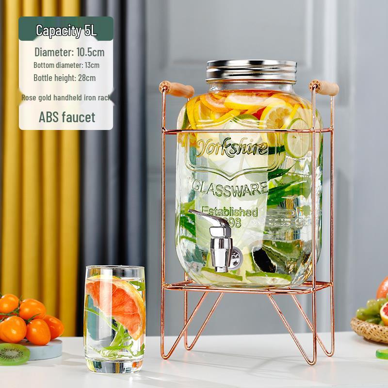 Cola Beverage Bucket with Faucet - Ideal for Lemon Juice, Fruit Tea, Cocktails, and Cold Water
