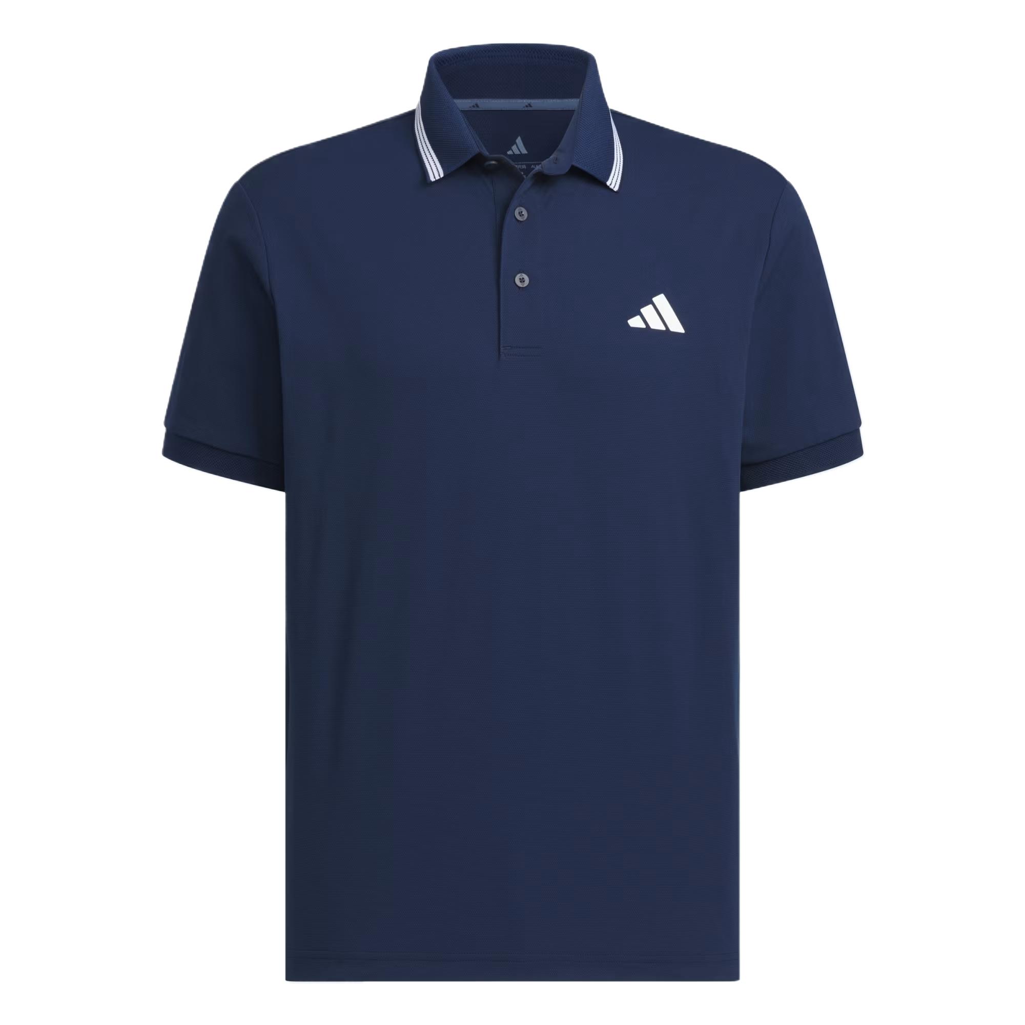 Adidas One Point Soft Skin Comfortable Breathable Short Sleeve Nautical Polo Shirt Men Polo Shirts Blue JF6272 L