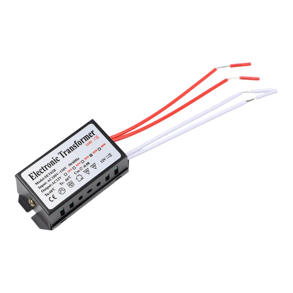 Electronic Transformer for AC12V Lighting Systems Halogen Xenon and LED Compatible AC110-130V Input 60W 120W 160W Output
