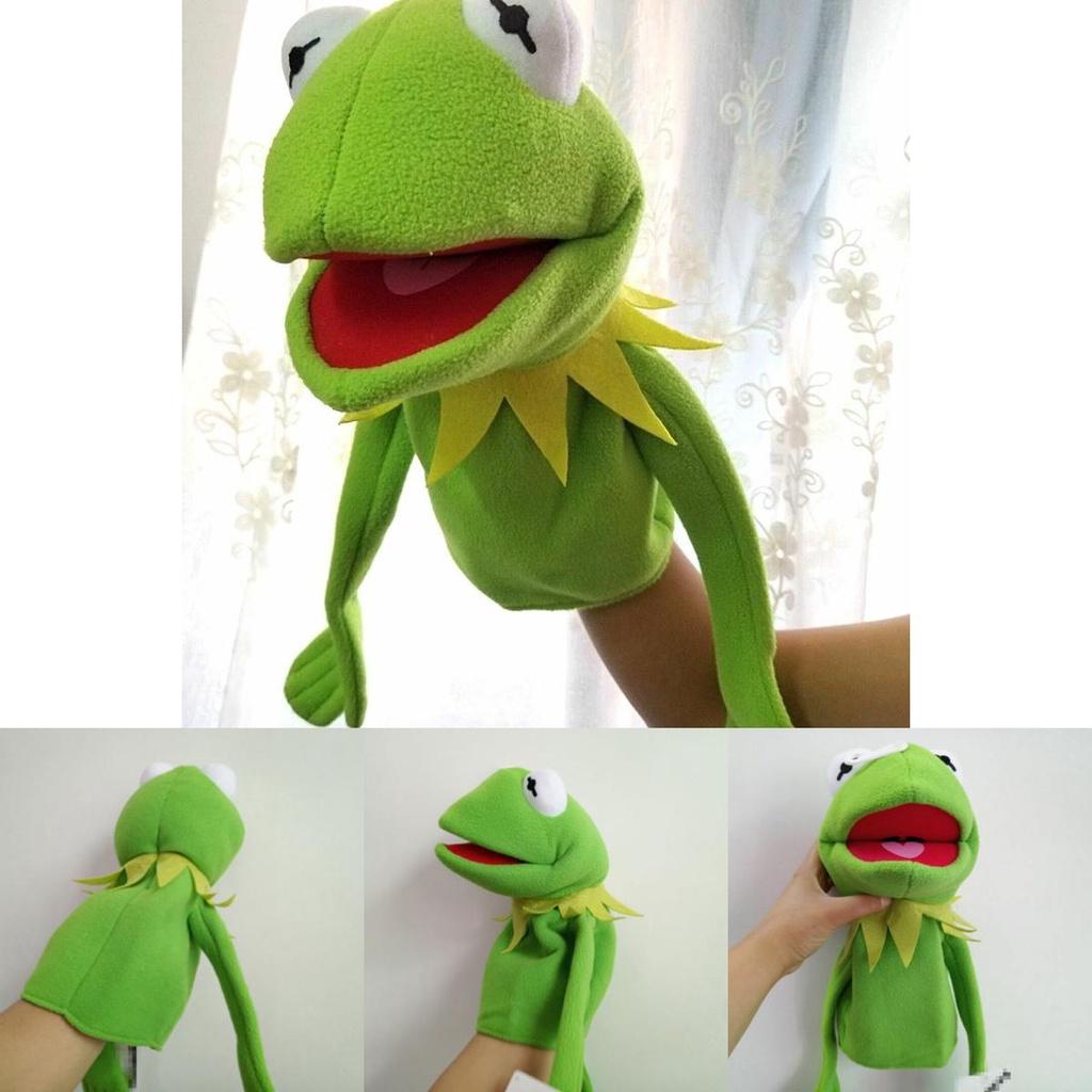 Enchanting Sesame Street Kermit The Frog Plush Hand Puppet 40cm Kids Gift Toy