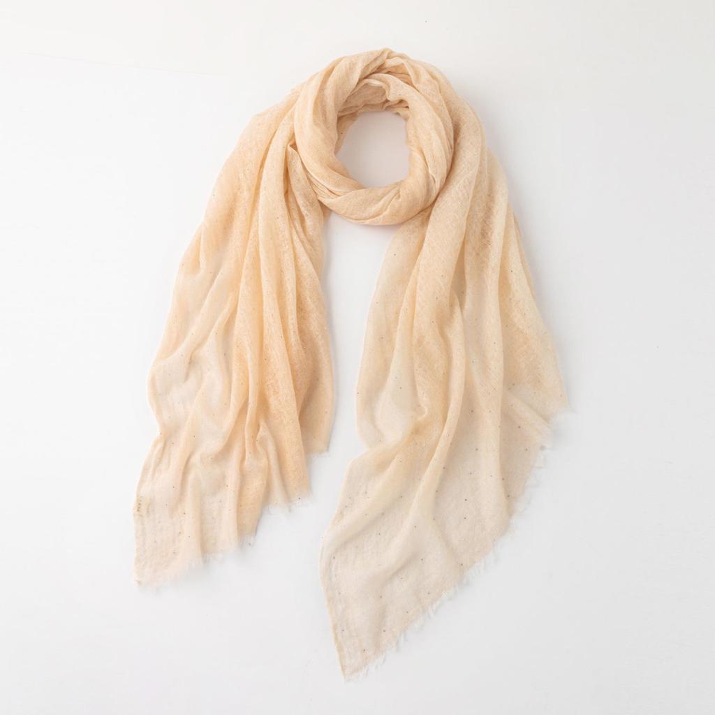 100% Cashmere Gradient Square Scarf - Elegant & Lightweight for Spring & Autumn