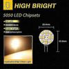 10x Lampadina LED G4 Non Dimmerabile Bianco Caldo 2700k CC 12V Sostituzione-QH