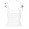 Sleeveless Sexy Lace Hollow Out Sheer Summer Sweet Crop Tops for Women Club Party Y2K Cami Tops Streetwear Clothes