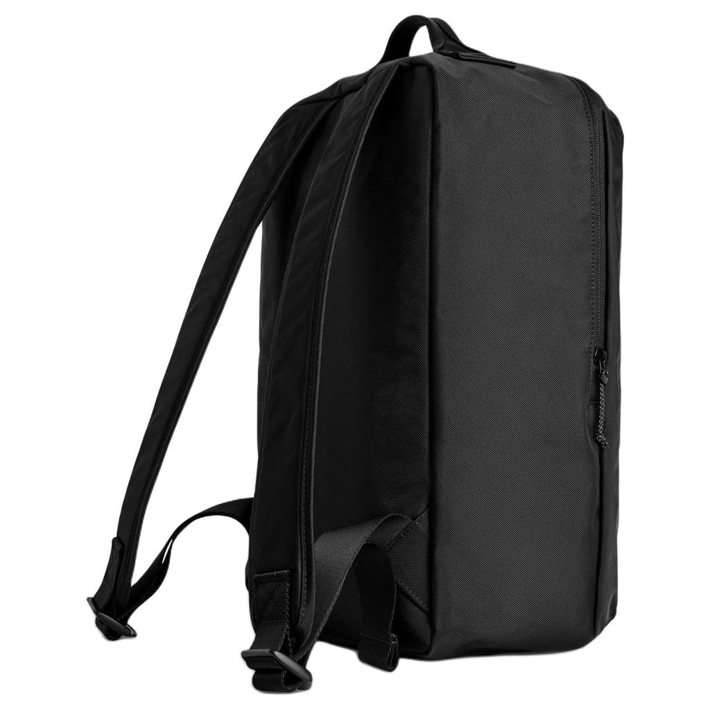 COS Zipper Closure Built-In Pocket Nylon Backpack Men Backpack Black 1323418001