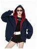 Men's Retro Color-Block Patchwork Hooded Cardigan - Casual Autumn Sweatshirt