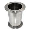 304 Stainless Steel 3 X 2 Reducer Tri Clamp Easy Installation Food Processing For Sanitary Pipes Non-permanent Sealing