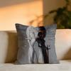 Angels And Demons Cushion Cover Cozy Velvet Throw PillowSoft Warm Cushion For Sofa  Bed
