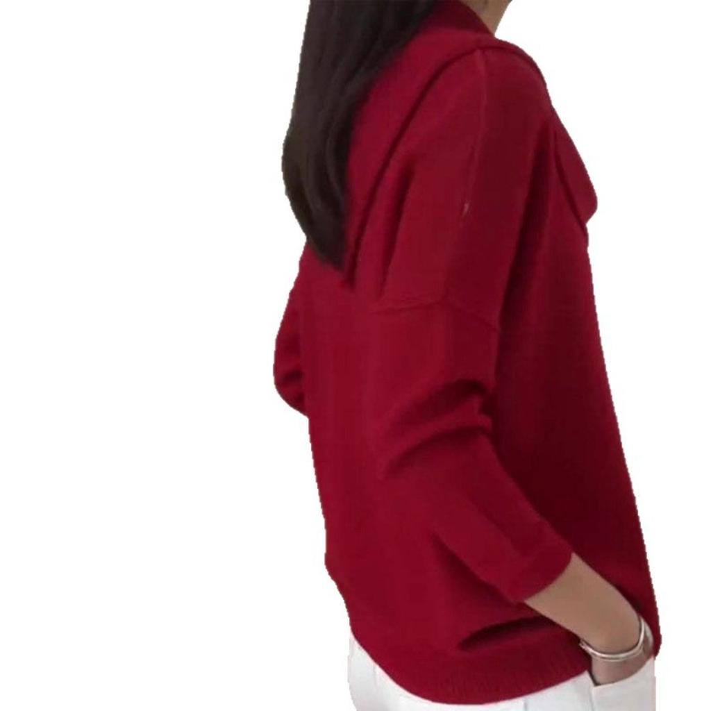Women Sweater, Long Sleeve ,Solid Color Knitwear ,Casual Tops ,Autumn Winter Fashion Clothing