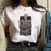 Summer Tshirt Female Tee Skull Cat Print Women Tshirt Punk Dark Grunge Streetwear Ladies Gothic Top Tshirts Harajuku Clothes Y2K