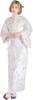 Dita Yukata Set with Heko Obi In Pink and White with a Lily of the Valley Floral and Watercolor Girly Easy To Dress by Yourself Sakura Blossom Lily of