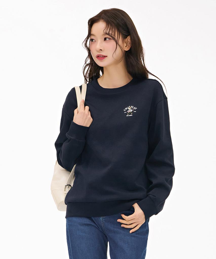 CHASECULT Unisex Character Graphic Sweatshirt - Navy