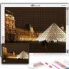 Diamond Embroidery Louvre Museum 5D DIY Diamond Painting Cross Stitch Rhinestone