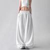 Lace Splicing Jazz Dancing Fart Curtain Pants Niche Loose and Thin Black Sports Casual Wide-leg Pants Black Wide-leg Pants