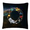 Astronaut Letter Cartoon Pattern  Cushion Cover Pillowcase Home Sofa Car Decorative