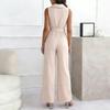 Sleeveless Belted Wide Leg Jumpsuits for Women Rompers for Women Summer Outfits for Women Vacation Outfits for Women