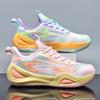 New mandarin duck basketball shoes mesh men's and women's mesh sports shoes students teenagers big children running shoes