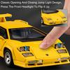 1:32 Alloy Lambor Countach LP500S Viper Cars Models Toy Rubber Tires Miniature Sports Car Wheel Pull Back Vehicle Model Ornament
