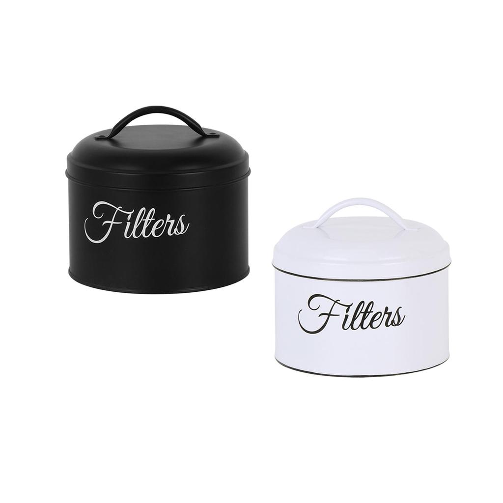 Coffee Filter Holder Coffee Bar Accessory with Lid for Counter Home Kitchen
