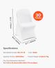 White Stretch Spandex Chair Covers - 30 PCS, Folding Kitchen Chairs Cover, Universal Washable Slipcovers Protector, Removable Chair Seat Covers, for