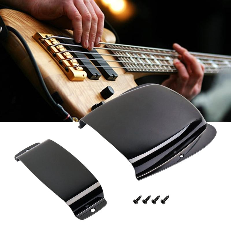 Detachable Bass Instrument Accessory Enhances Performances and Stability Bridge and Pickup Guard Metal Texture for Bass
