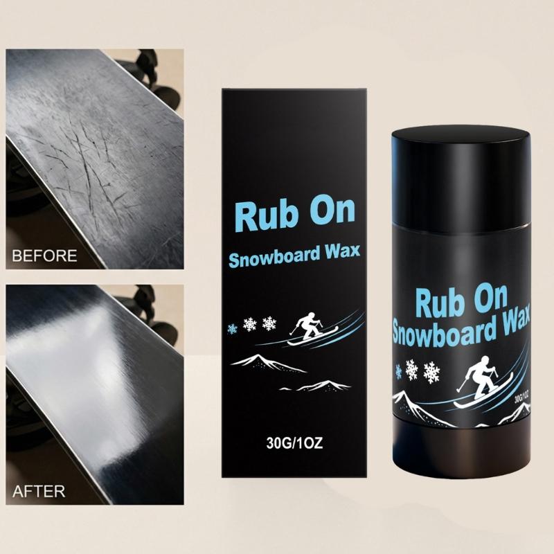 30g Portable Rub on Ski Snowboard Wax Rub On Quick Wax for Outdoors Portable Crosses Country Wax for Most Temperature