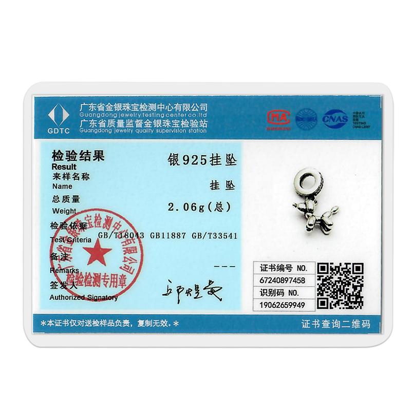 Original Charms Kupfer Ballon Pudel Charms Perlen Passend für 3 mm Original Armband für Damen DIY Modeschmuck Geschenke