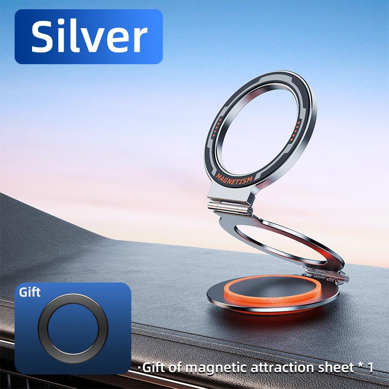 1pc Car Portable Magnetic Phone Holder Travel Essentials 360° Rotation Hands-Free Airplane Phone Mount Seat Phone Stand Durable