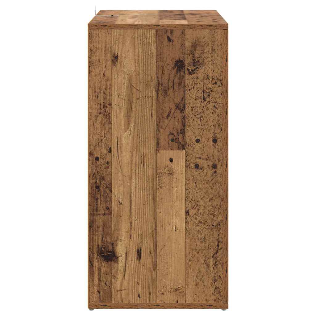 Corona Sideboards Set of 2 Reclaimed Wood Look 59 x 39 x 80 cm Engineered Wood
