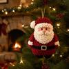 Innen-Weihnachts-Wanddekoration Stoff-Steck-Kunst-Weihnachtsbaumschmuck-Set, DIY 3D-Weihnachtsmann-Baum-Bastelset, Gemütlicher Nachmittags-Bastelspaß, Handgemachter Schneemann, Lebkuchen